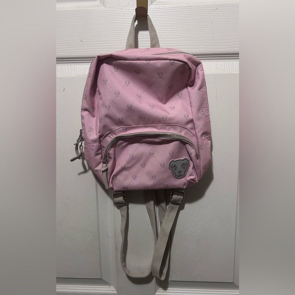 Pink animal crossing mini backpack